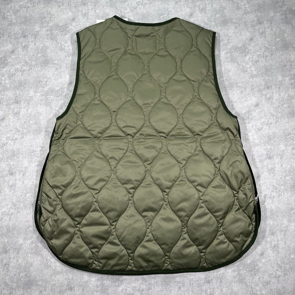 Brand New Renew Quilted Vest Green Women's Small Oversize Full Zip NWT - Picture 2 of 7